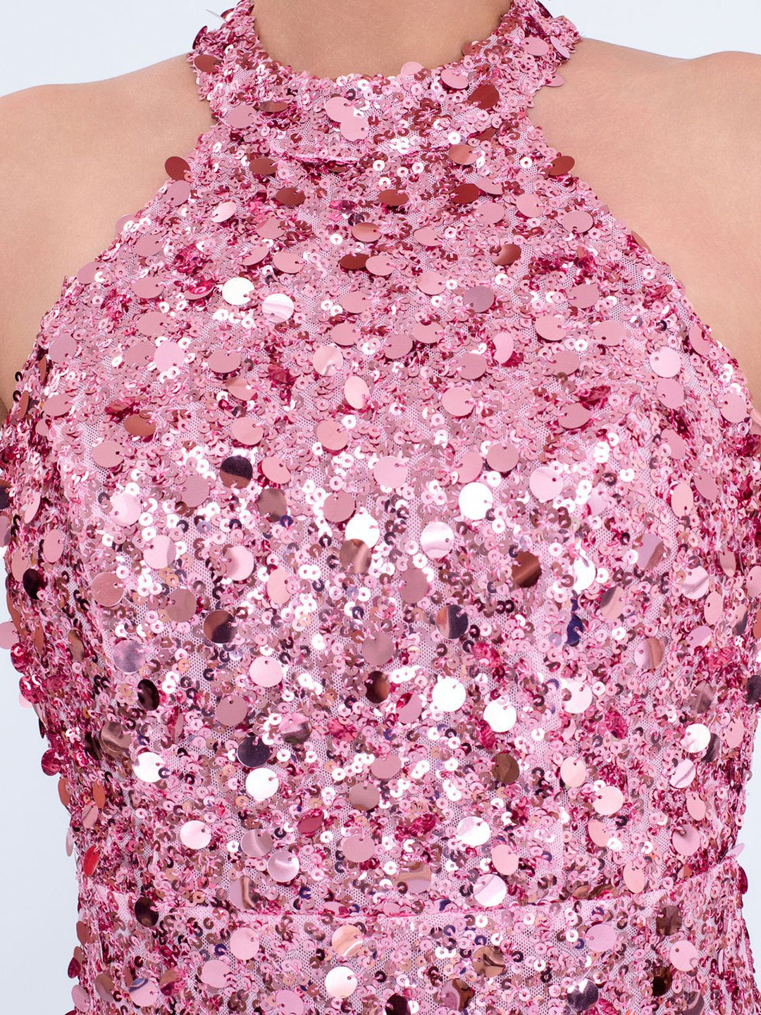 Geplooide top met uitlopende mouwen en maxi-rok set met tailleband – Rosiny 