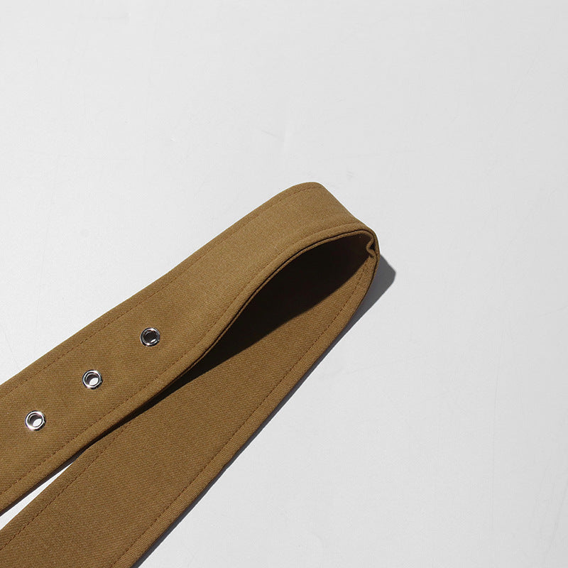 Geplooide top met uitlopende mouwen en maxi-rok set met tailleband – Rosiny 