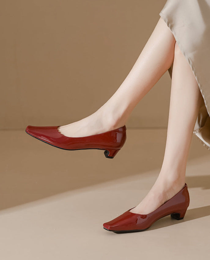 low-heel pumps with square toe - CELINALO