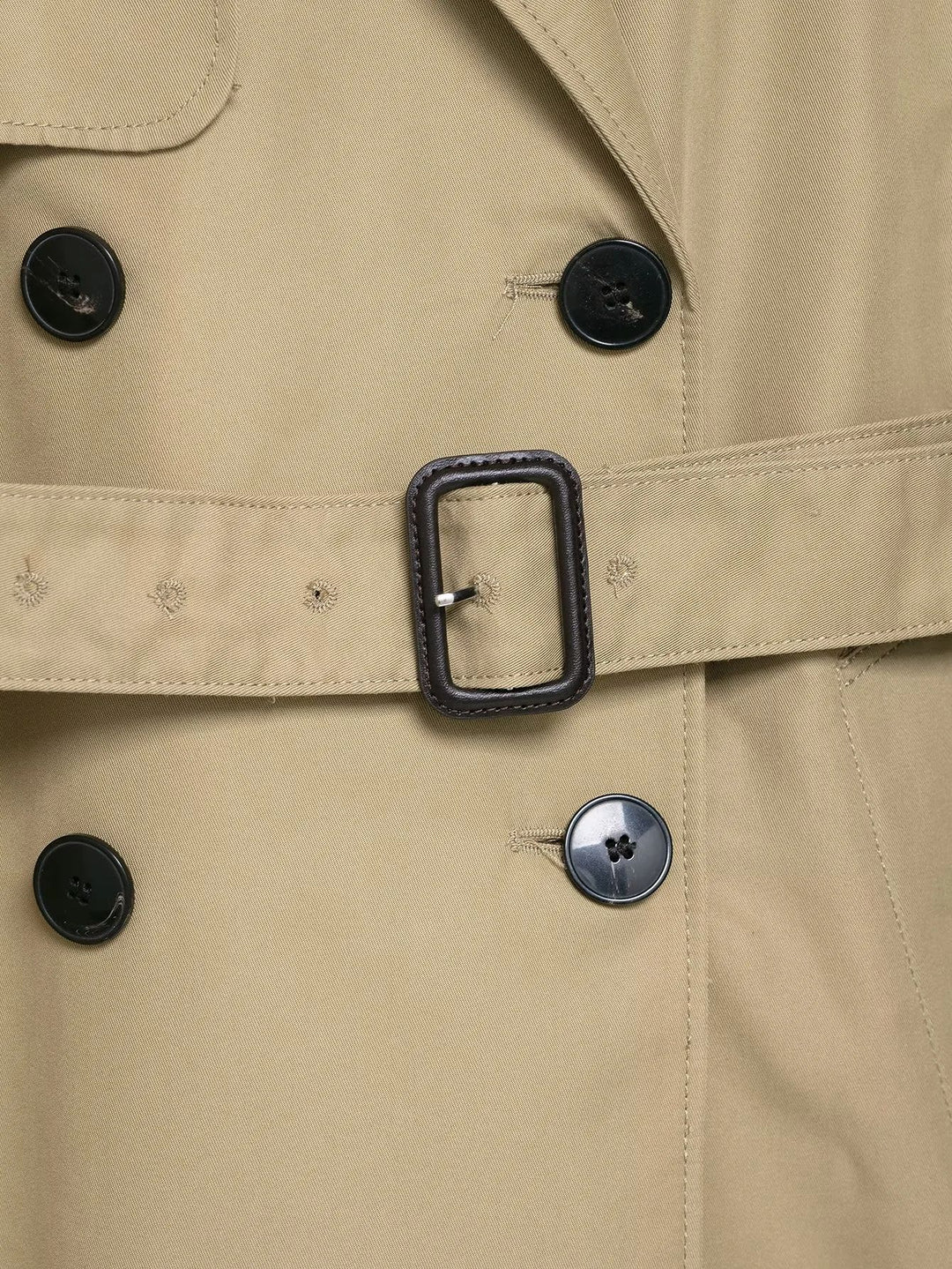 معطف ترنش مزدوج الصدر مزود بحزام – أورورا