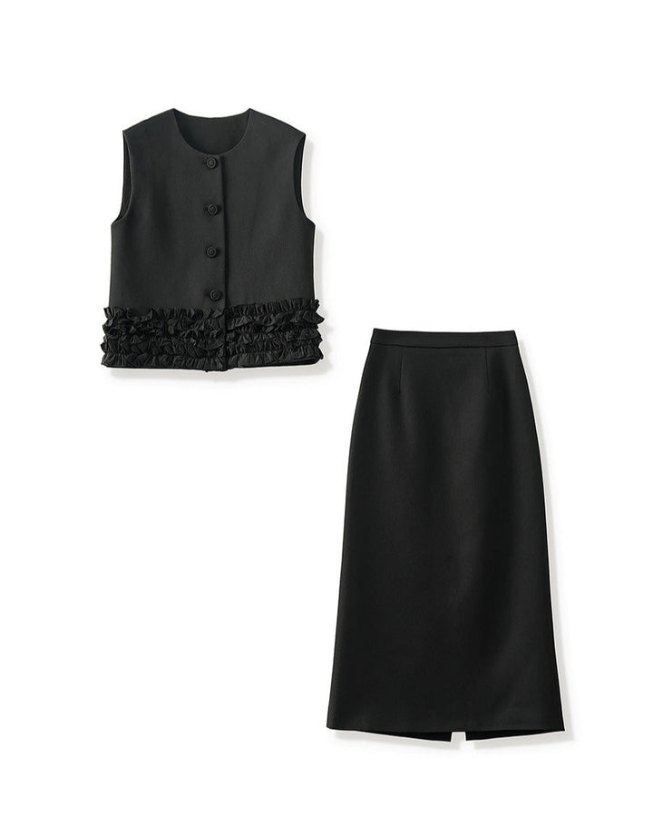 robe midi à manches courtes avec des appliqués floraux 3D - BLOOMIQ 