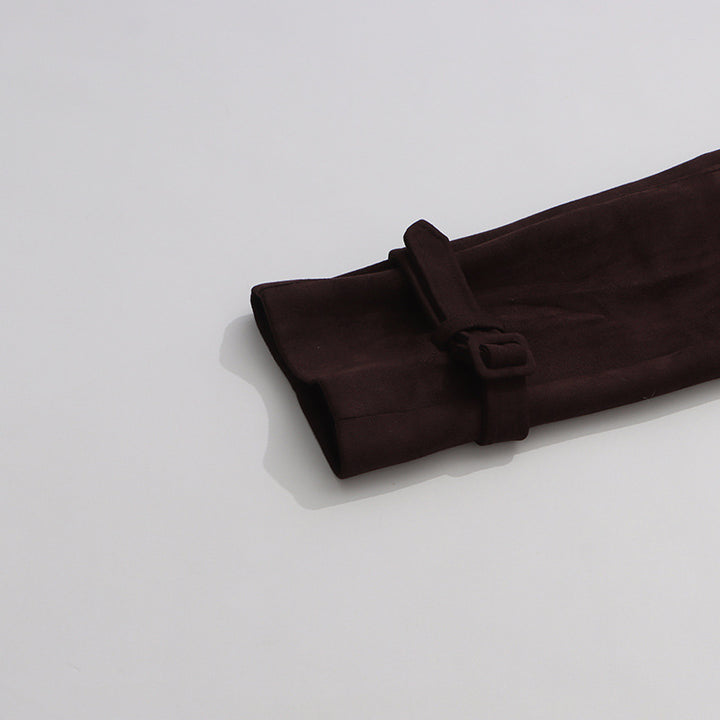 cropped trench jacket with belted waist – SIENNA