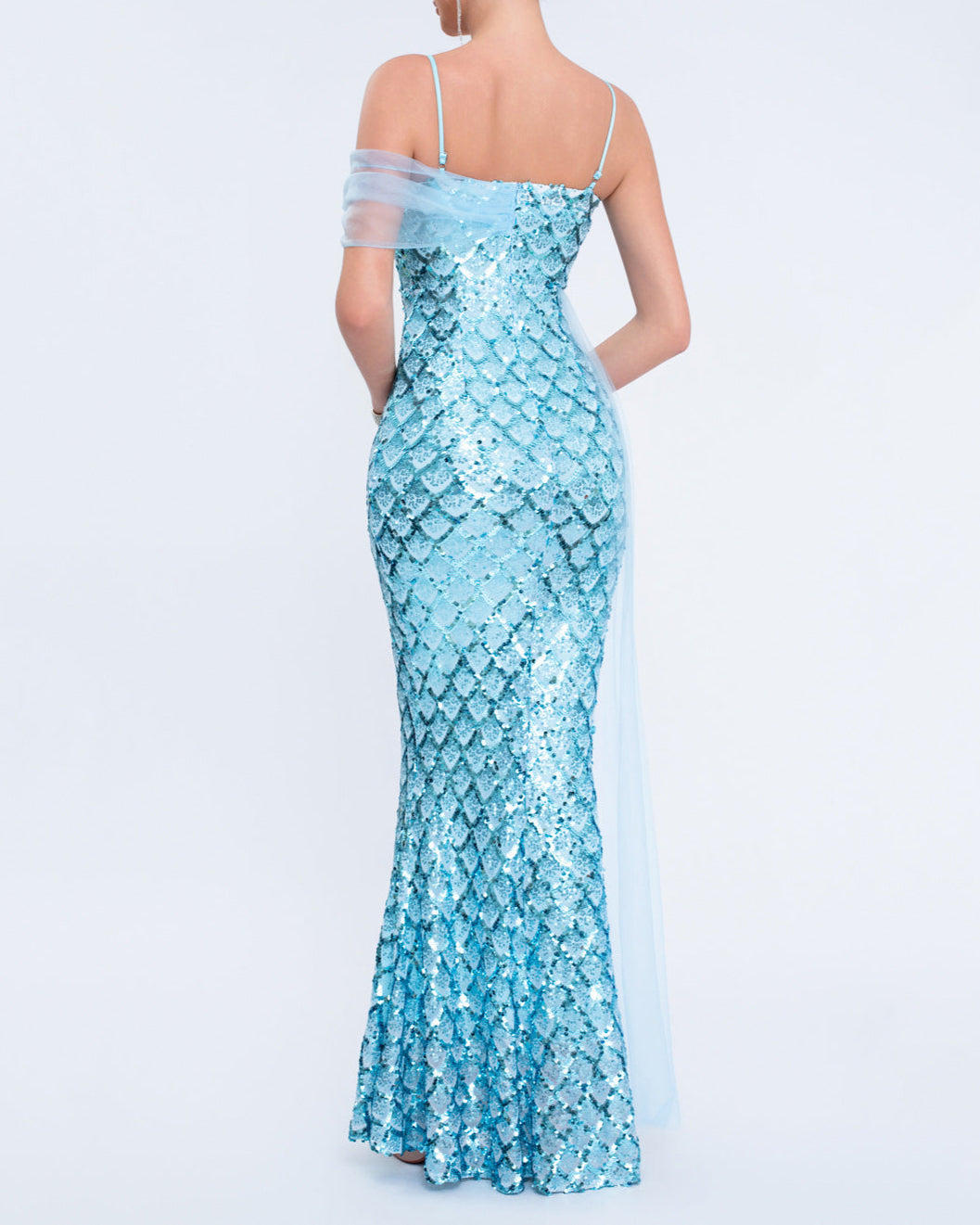 Plissiertes Oberteil mit ausgestellten Ärmeln und Maxirock-Set mit Taillengürtel – Rosiny 