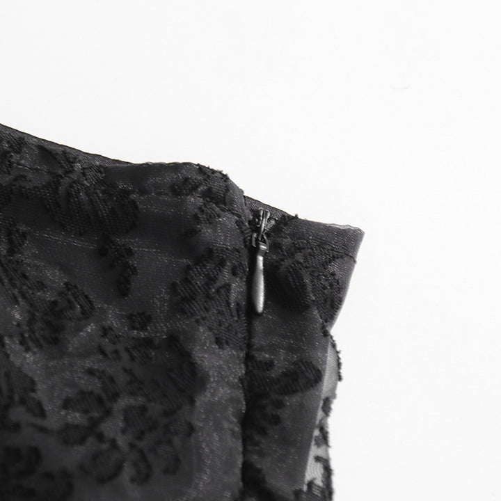 كورسيه دانتيل وتنورة غير متساوية الأطراف مع ربطة شريطية - سيرافينا