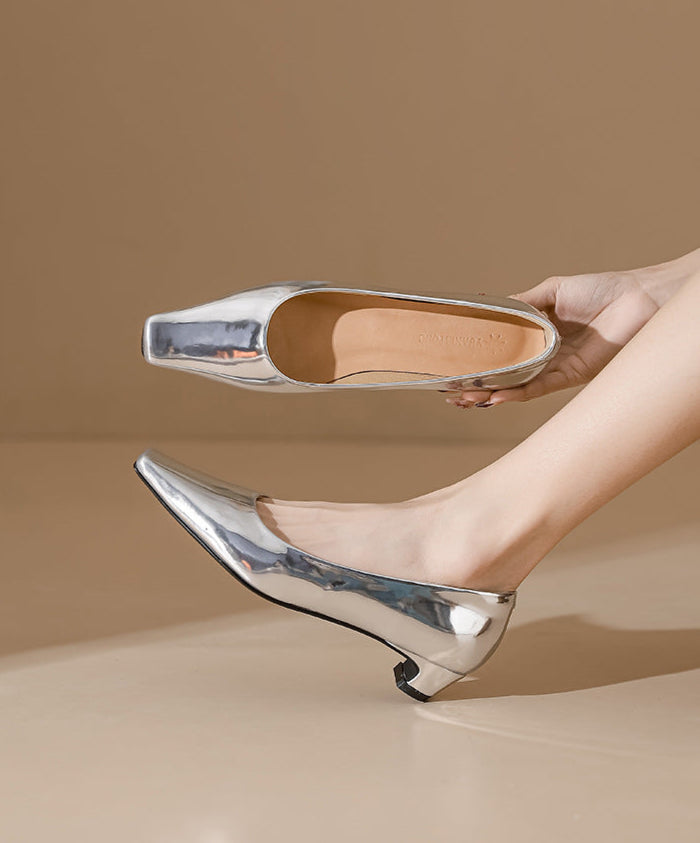 low-heel pumps with square toe - CELINALO