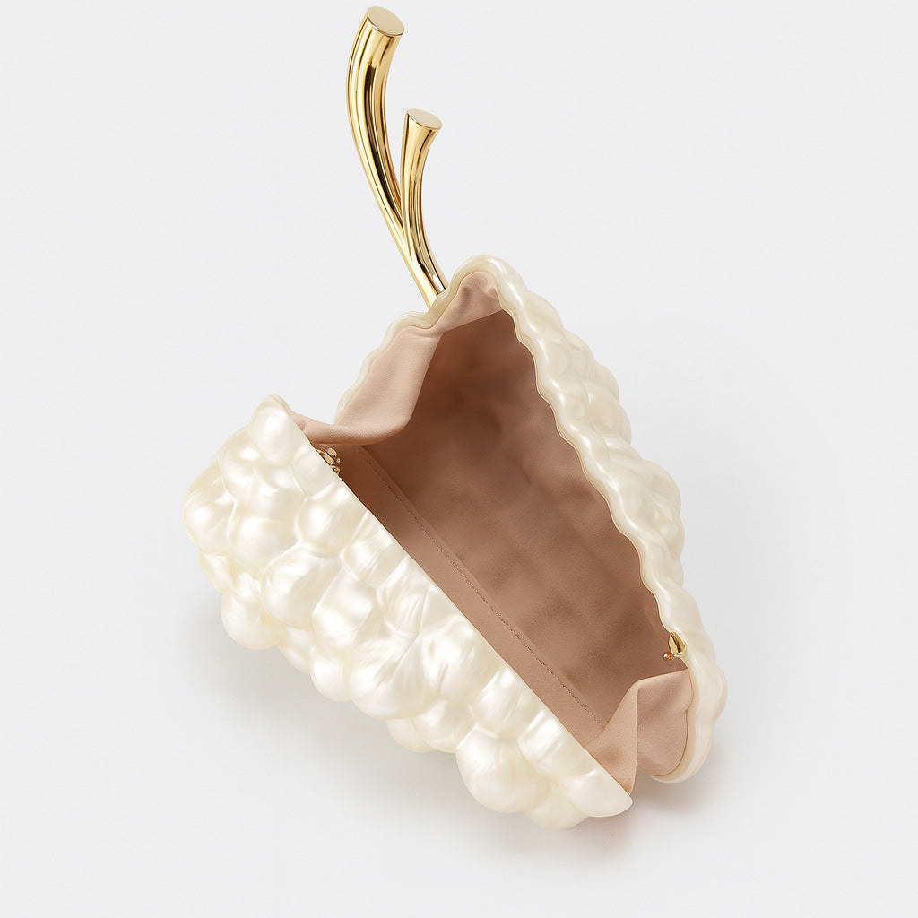 geweven rieten draagtas met dubbele leren handvatten – LÉONIE 