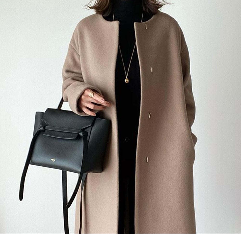 Plissiertes Oberteil mit ausgestellten Ärmeln und Maxirock-Set mit Taillengürtel – Rosiny 