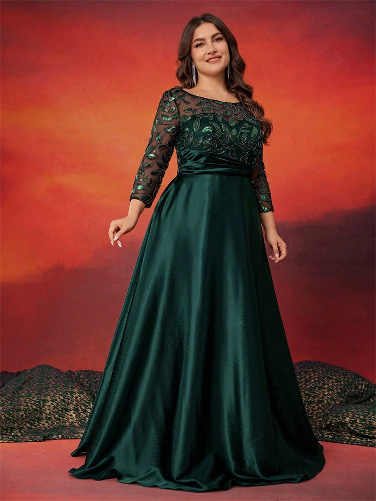 Geplooide top met uitlopende mouwen en maxi-rok set met tailleband – Rosiny 