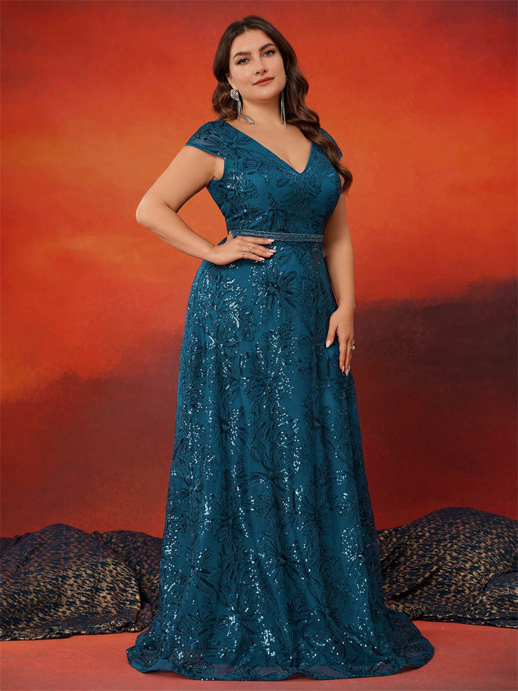 Geplooide top met uitlopende mouwen en maxi-rok set met tailleband – Rosiny 