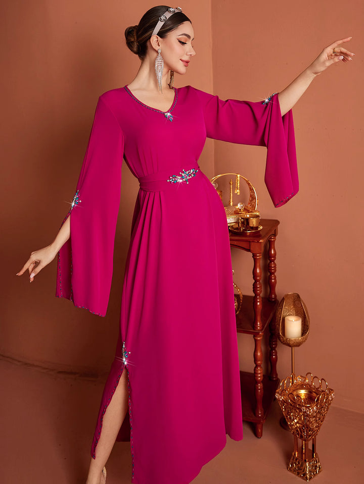 maßgeschneiderter Schlaganzug mit Satin-Puffärmeln – VALENCIA 