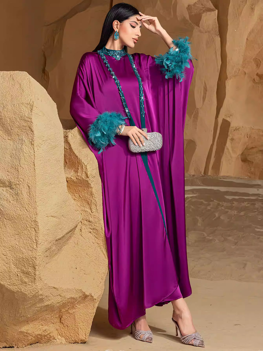 Long Sleeve Maxi Dress with Relaxed Fit – TAMER