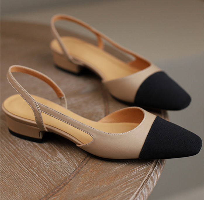 slingback pumps with contrast cap toe – CELINEDKI