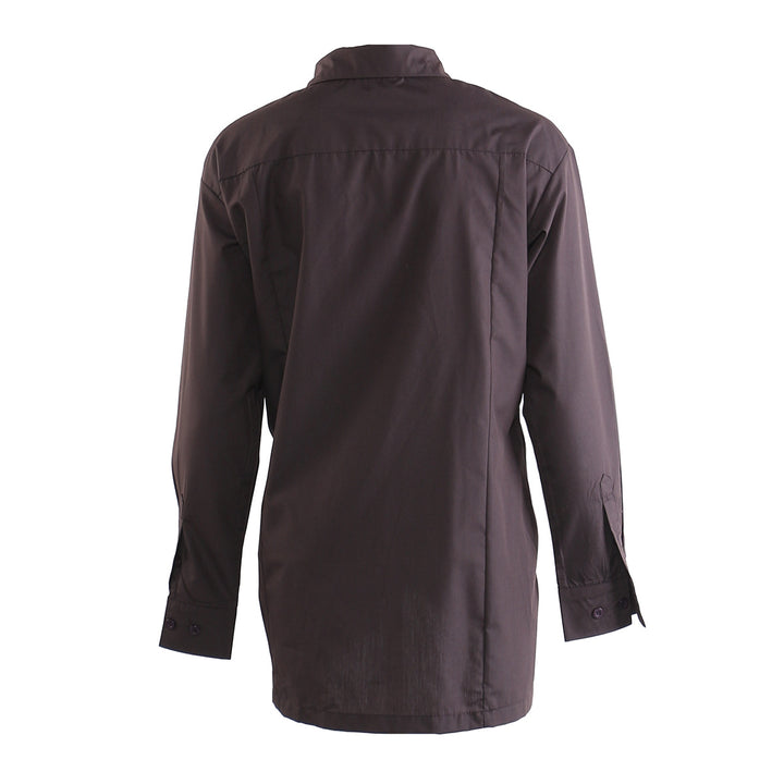 draped waist twist shirt jacket – NOCTRA