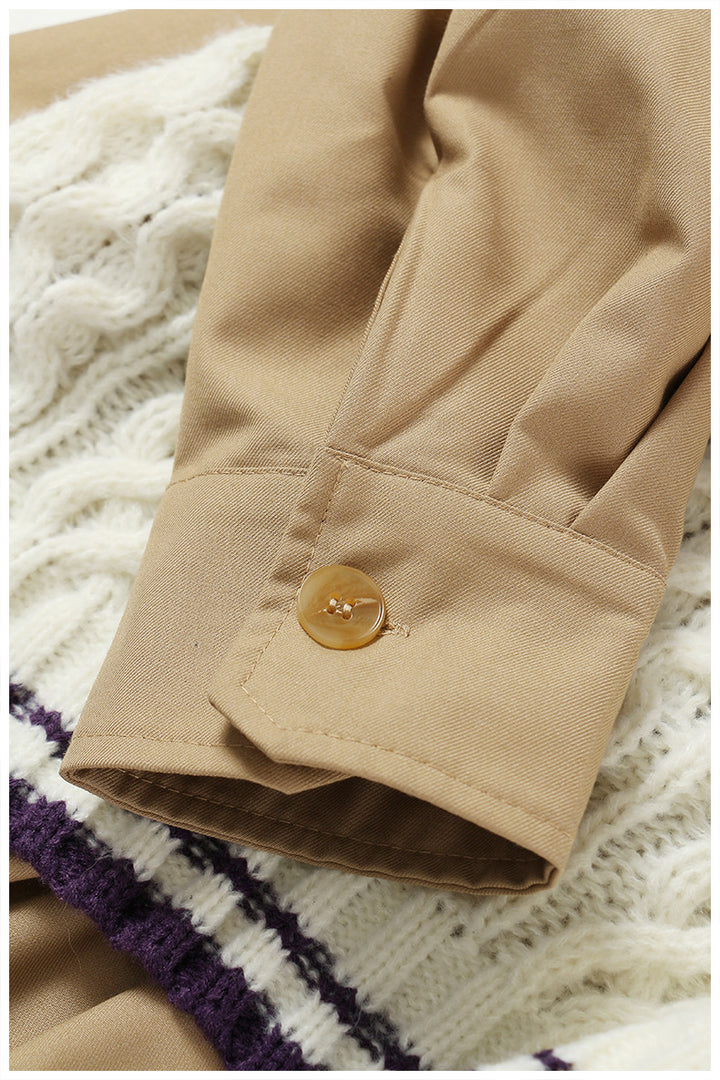 asymmetric knit vest layered shirt – MUSE