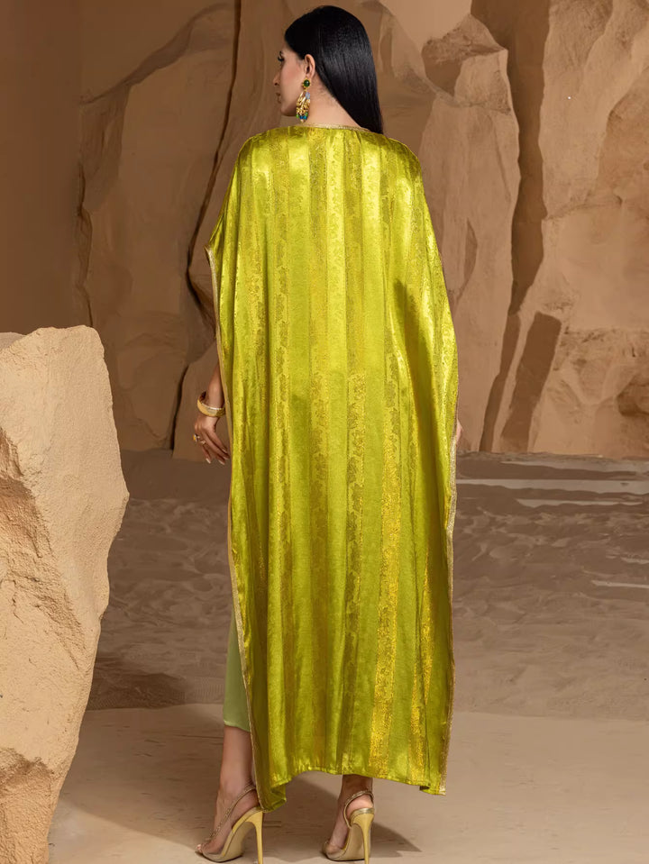 فستان مخملي طويل مكشوف الكتفين بفتحة جانبية - منتصف الليل