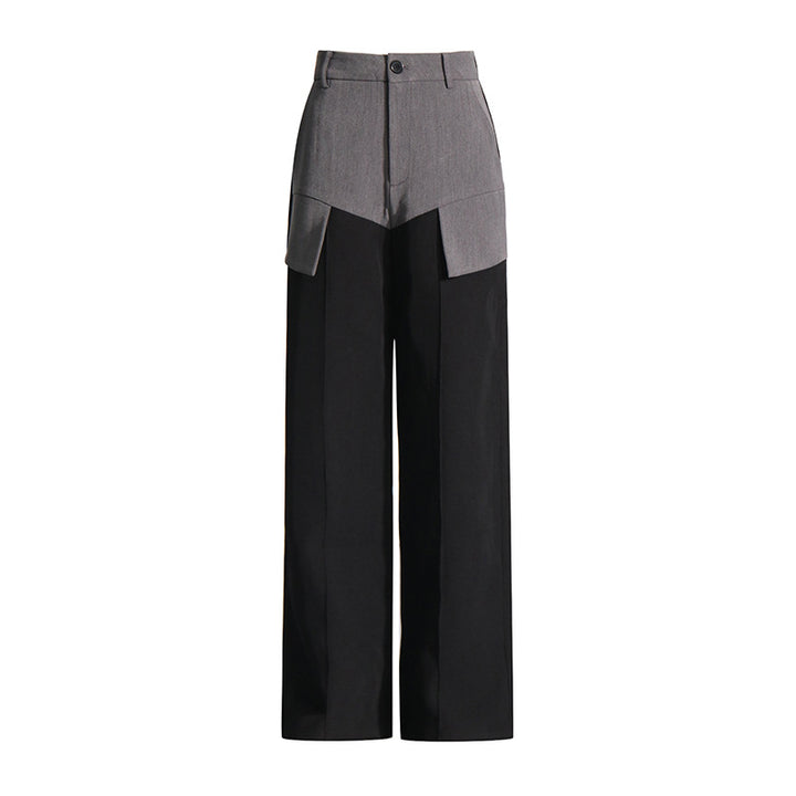 طقم مكون من بلوزة قصيرة مكشوفة الكتفين وبنطلون مُفصل متعدد الطبقات – نوار إيدج