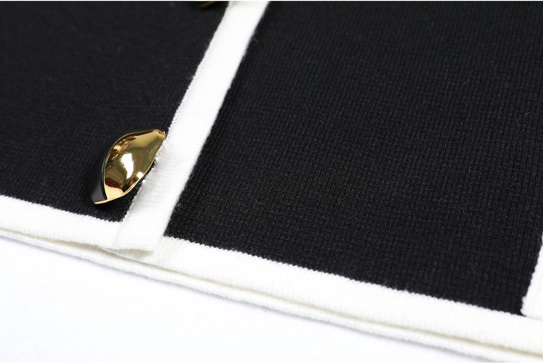 Geplooide top met uitlopende mouwen en maxi-rok set met tailleband – Rosiny 