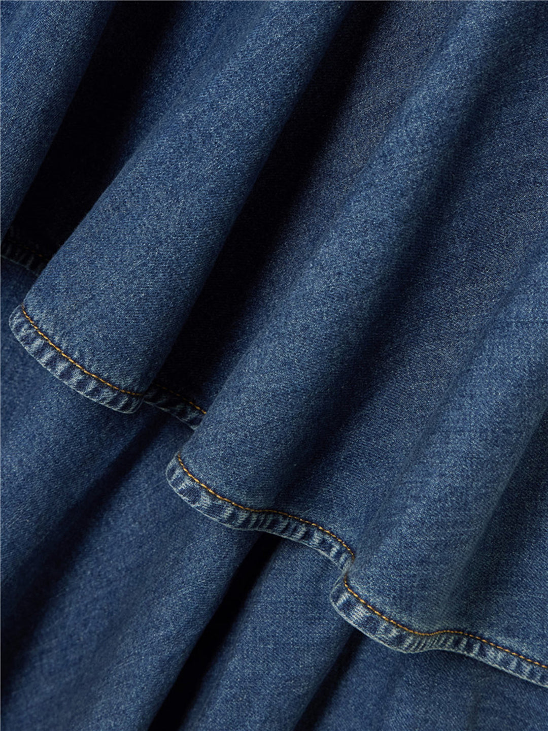 Haut à manches évasées plissées et ensemble jupe longue avec ceinture à la taille – Rosiny 