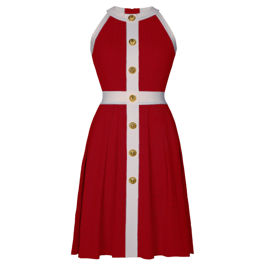 Geplooide top met uitlopende mouwen en maxi-rok set met tailleband – Rosiny 