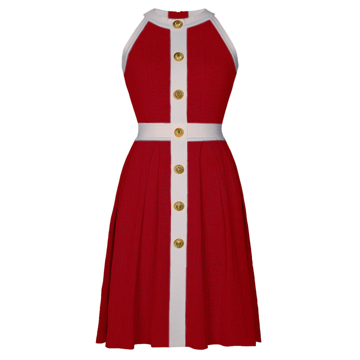 Geplooide top met uitlopende mouwen en maxi-rok set met tailleband – Rosiny 