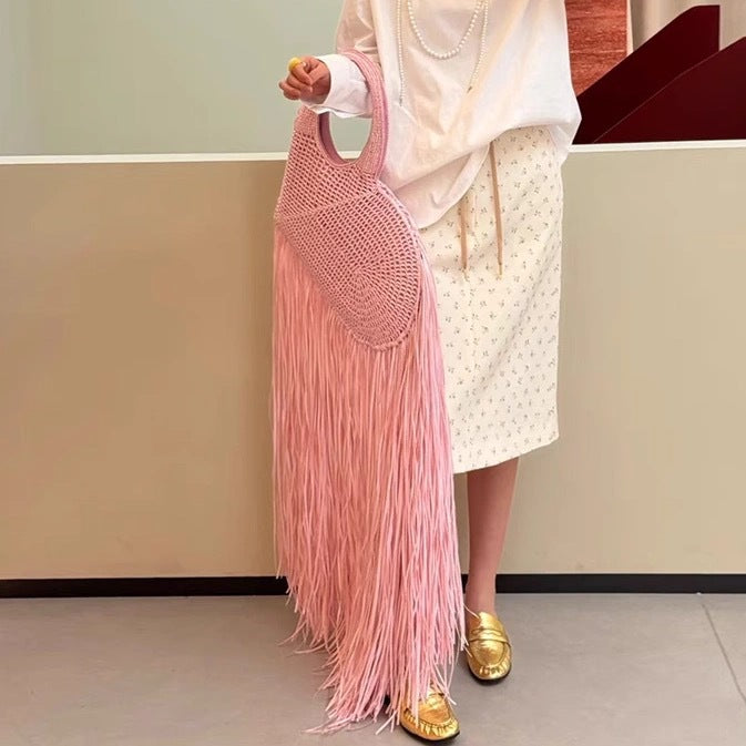 Plissiertes Oberteil mit ausgestellten Ärmeln und Maxirock-Set mit Taillengürtel – Rosiny 