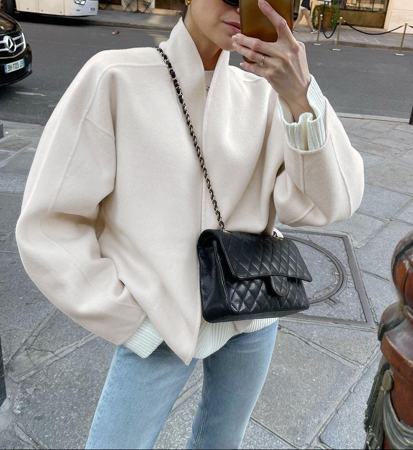 oversized structured coat with clean minimalist lines – ÉLOISE