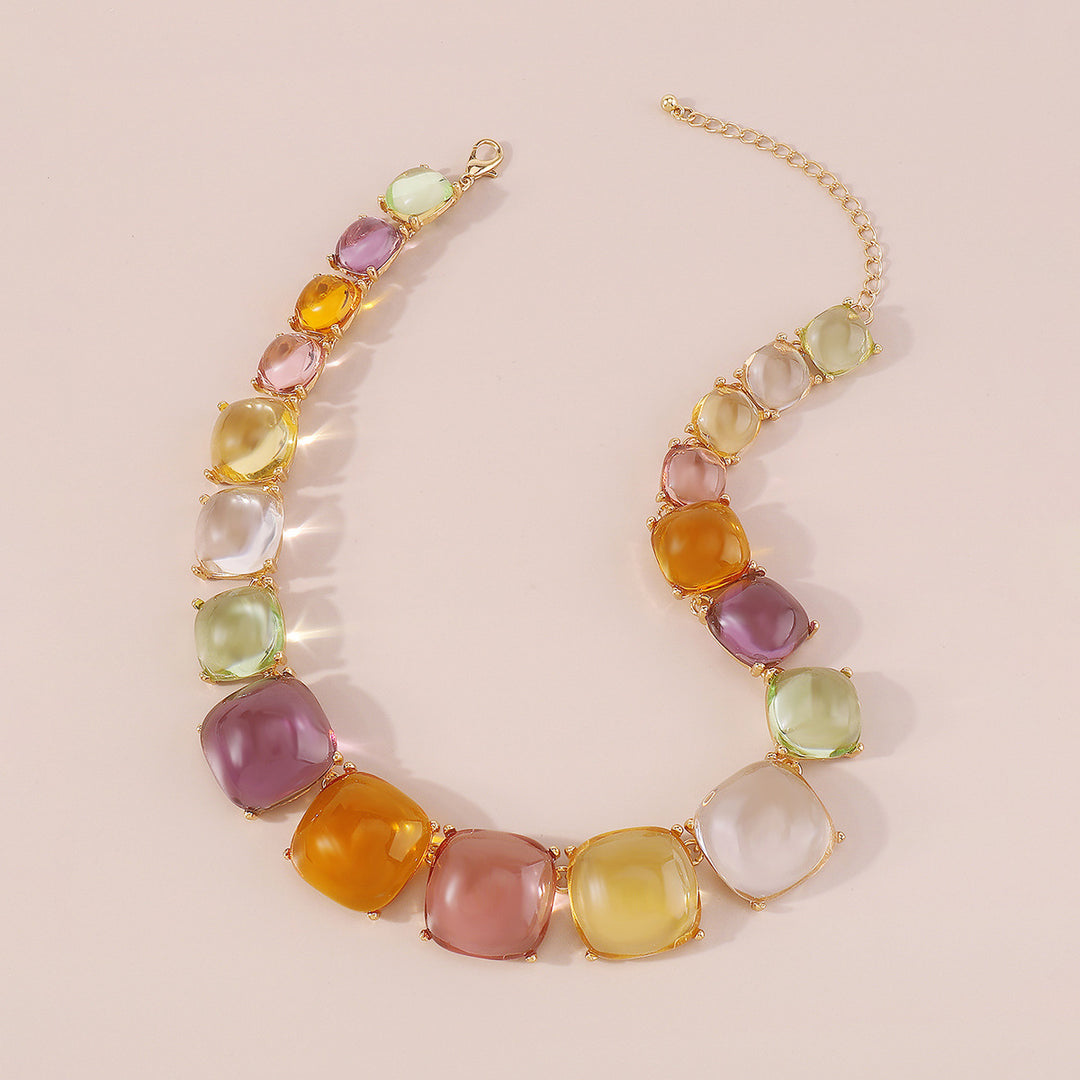 veelkleurige ketting met emaille zee bedels - CORALIA 