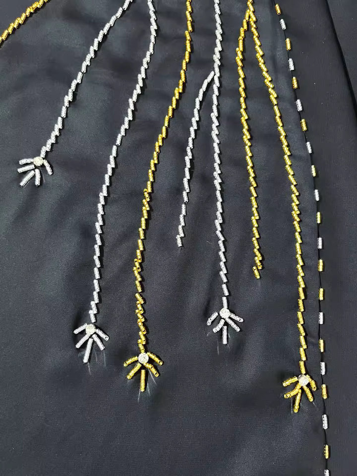 كارديجان عمودي بأكمام طويلة وتطريز نجمة - ستيلكان