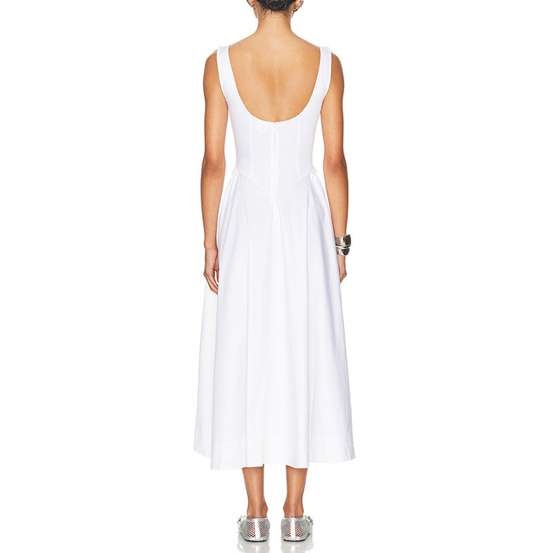 Plissiertes Oberteil mit ausgestellten Ärmeln und Maxirock-Set mit Taillengürtel – Rosiny 