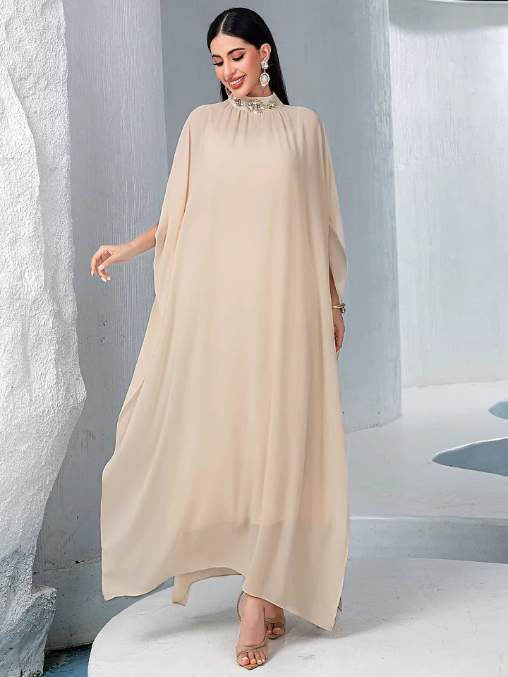 soft-draped evening dress with sculpted waist – ISADORA