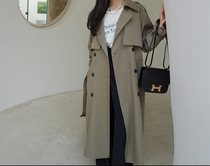 classic double-breasted trench coat – OLIVIA