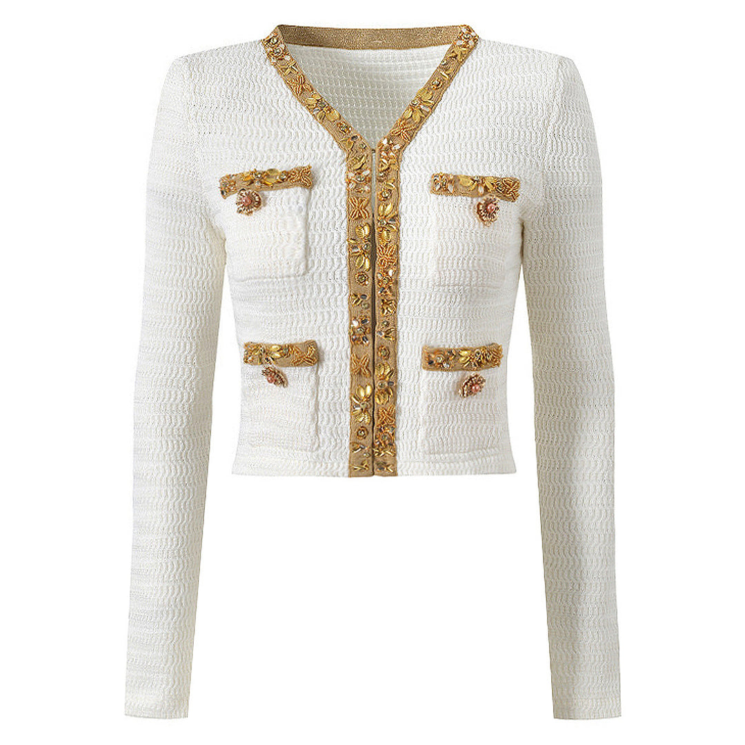 Haut à manches évasées plissées et ensemble jupe longue avec ceinture à la taille – Rosiny 