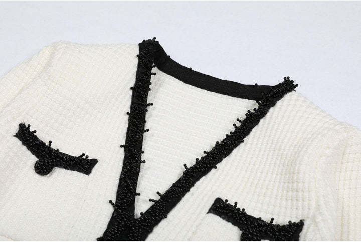 Geplooide top met uitlopende mouwen en maxi-rok set met tailleband – Rosiny 