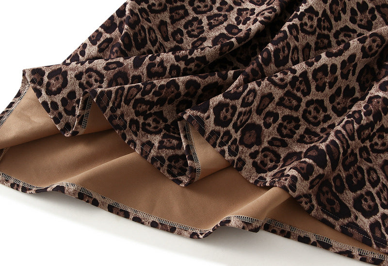 leopard-print A-line midi skirt – SAVANNAH