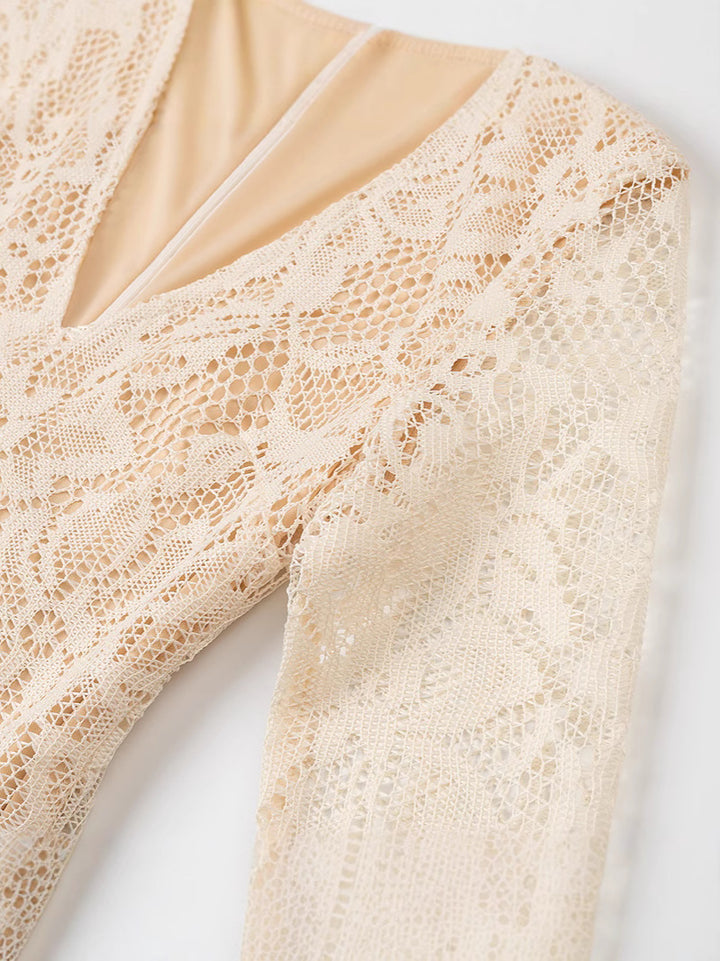 Haut à manches évasées plissées et ensemble jupe longue avec ceinture à la taille – Rosiny 