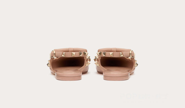 studded bow-detail pointed flats – VERAZIA