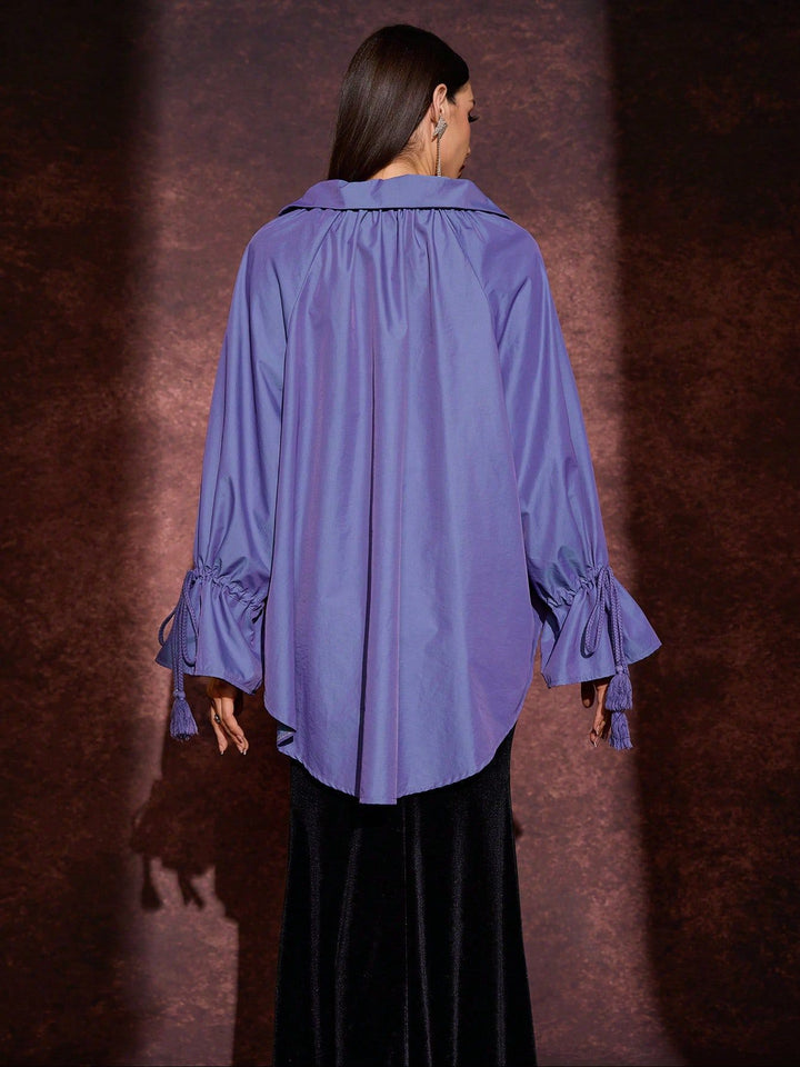 column dress with draped jacket – AUROLIGA