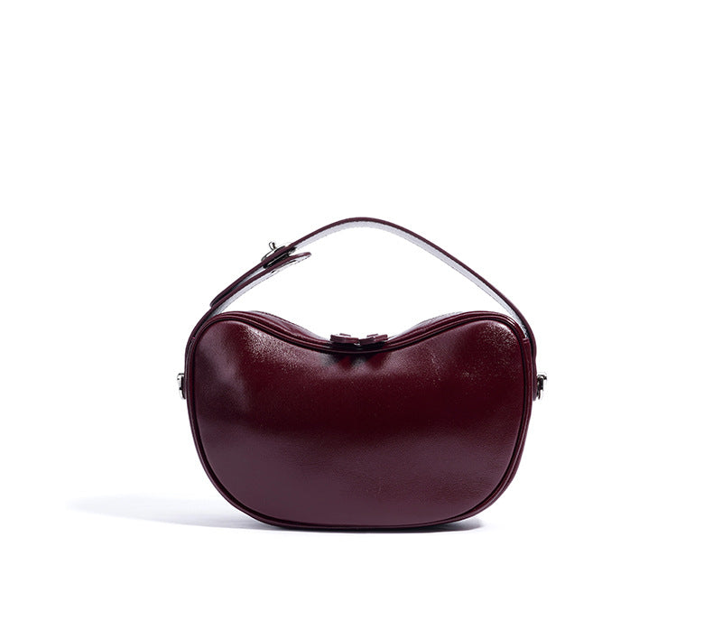 编织藤条手提包，配有双层皮革手柄 – LÉONIE 