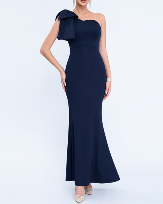 Geplooide top met uitlopende mouwen en maxi-rok set met tailleband – Rosiny 