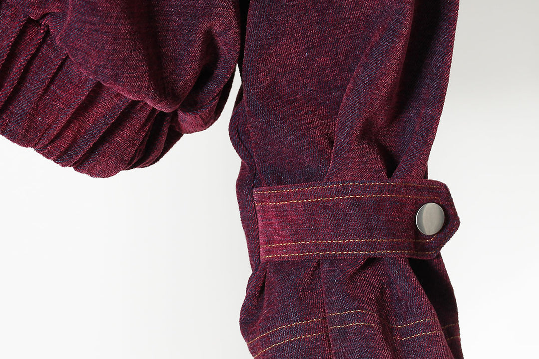 cropped hooded denim jacket with zipper details – NOVA