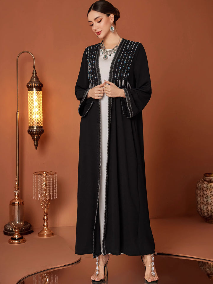 定制喇叭套装，配缎面泡泡袖 - VALENCIA 