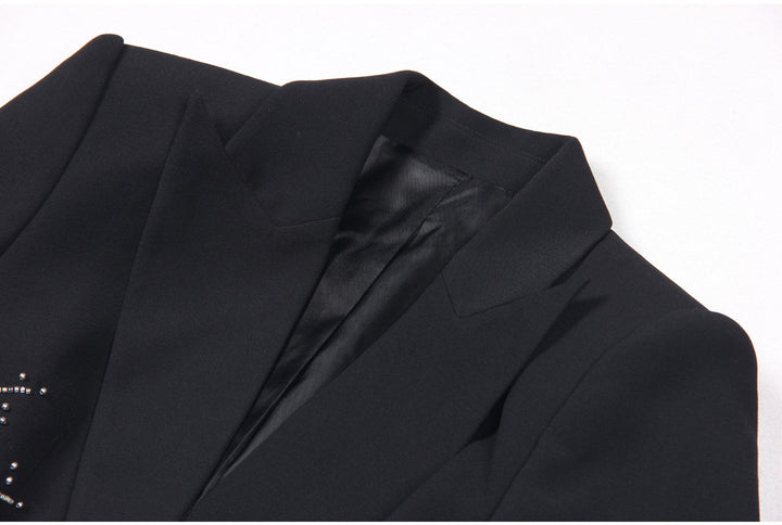 tailored pantsuit with pearl-embellished blazer – NOVALKI