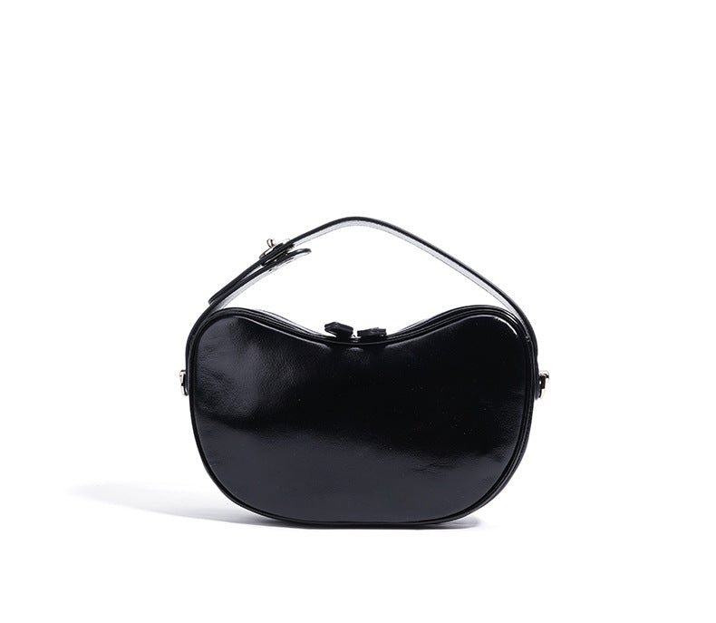 编织藤条手提包，配有双层皮革手柄 – LÉONIE 