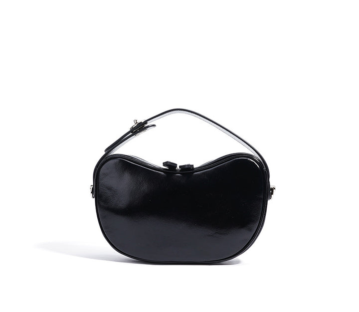 编织藤条手提包，配有双层皮革手柄 – LÉONIE 