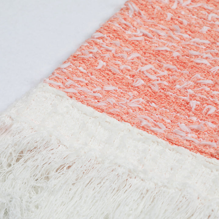 sleeveless tweed mini dress with fringe hem - VERACT