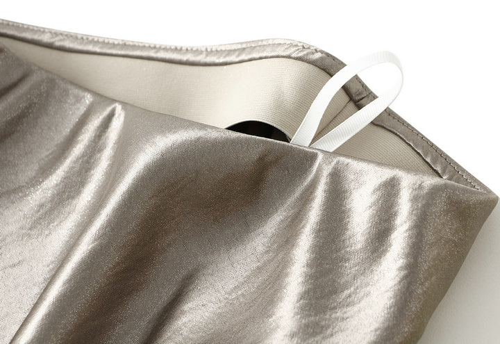 glossy satin mermaid maxi skirt – MIRABEL