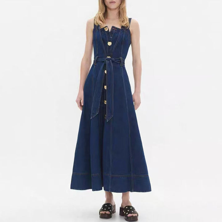 Geplooide top met uitlopende mouwen en maxi-rok set met tailleband – Rosiny 