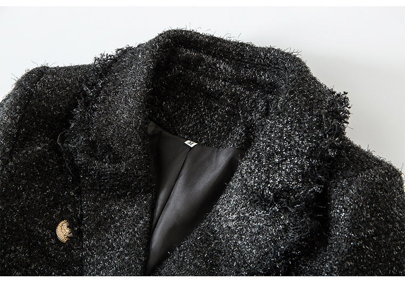 Plissiertes Oberteil mit ausgestellten Ärmeln und Maxirock-Set mit Taillengürtel – Rosiny 