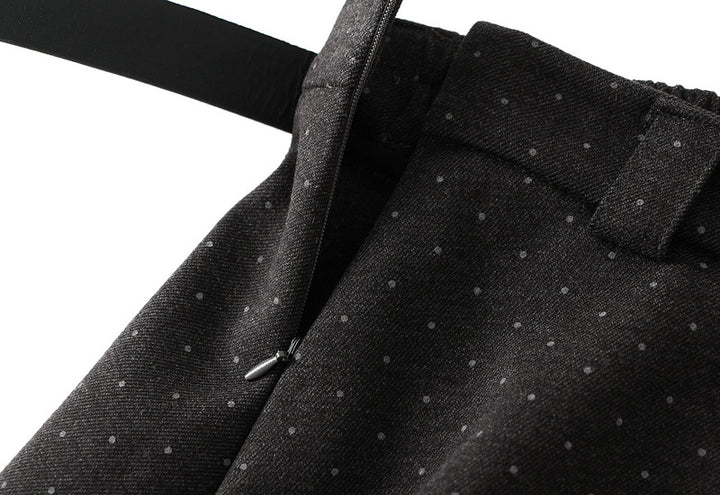 A-line midi skirt with micro-stud detailing – STELLA