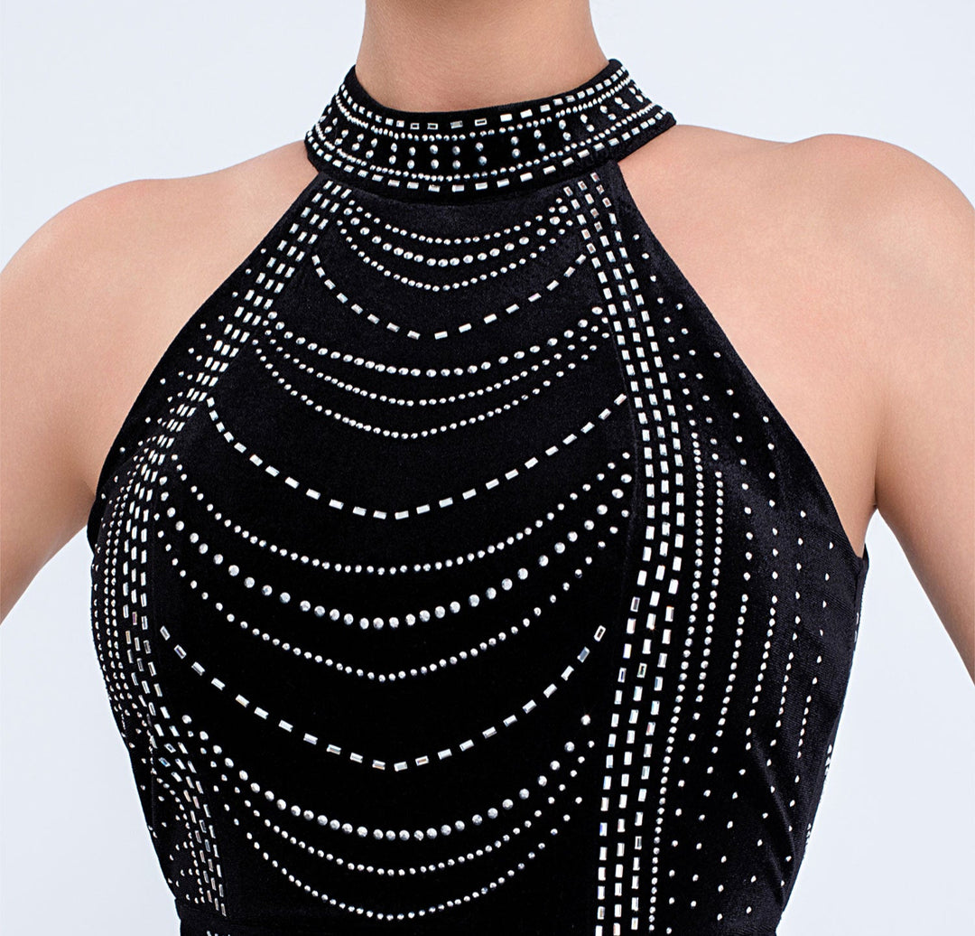 Haut à manches évasées plissées et ensemble jupe longue avec ceinture à la taille – Rosiny 